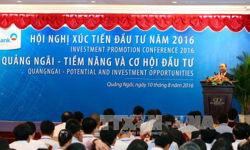 Thủ tướng Chính phủ Nguyễn Xuân Phúc: Quảng Ngãi cần đổi mới tư duy trong phát triển kinh tế